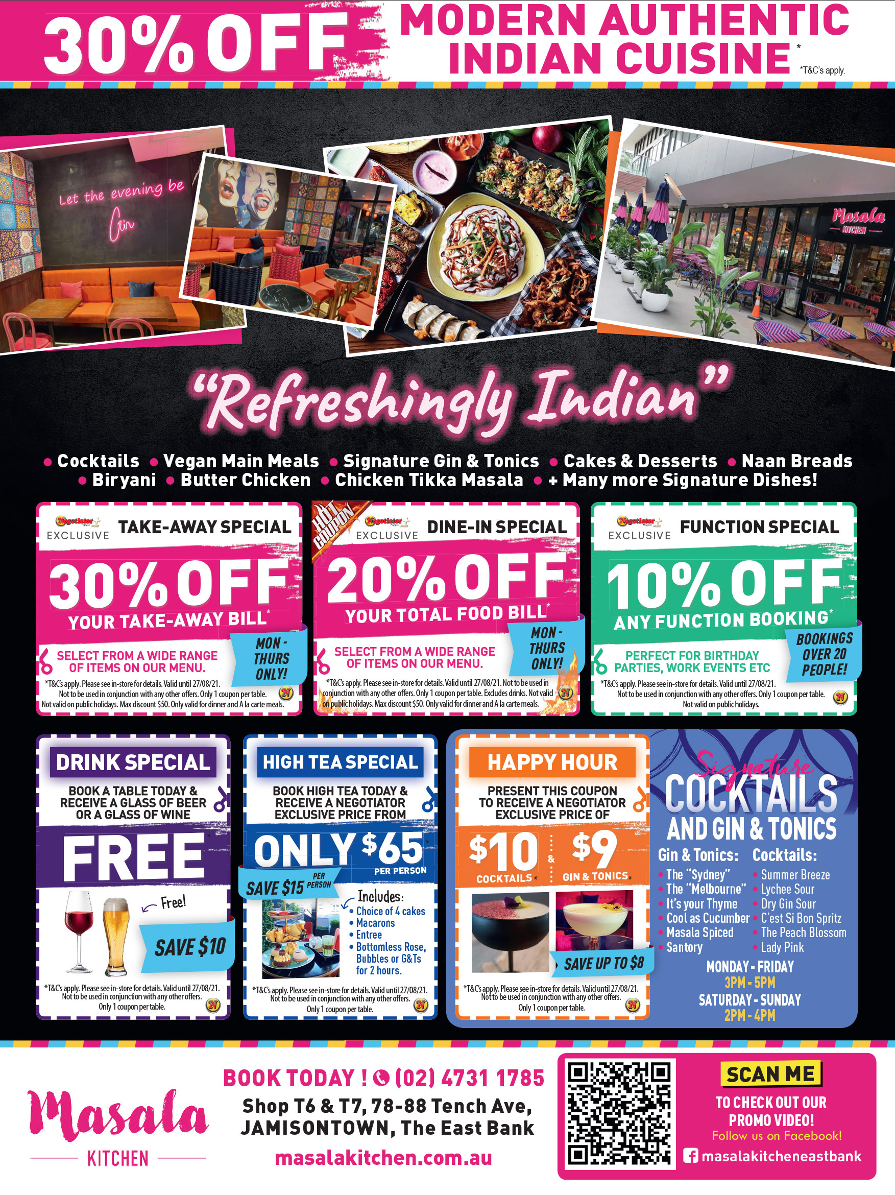 30 Off Modern Authentic Indian Cuisine Masala Kitchen Penrith