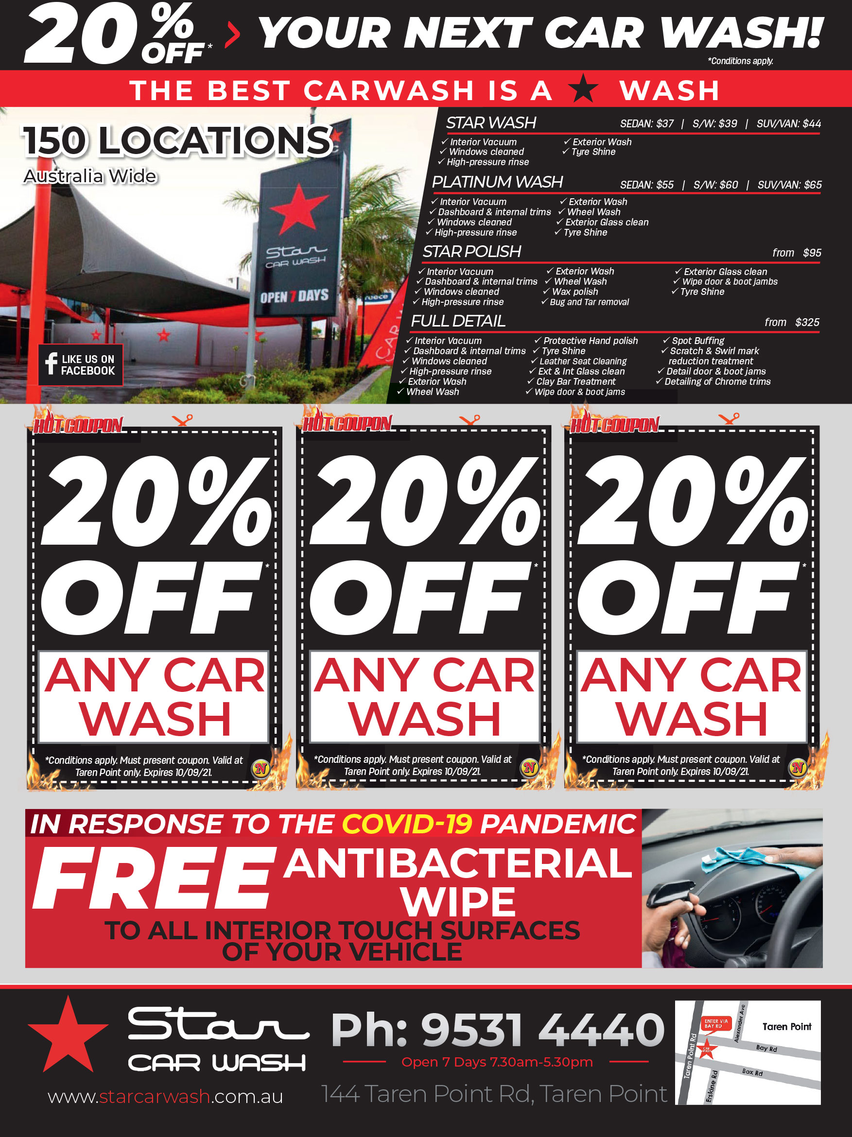 20 Off Your Next Car Wash Star Car Wash Taren Point Negotiator