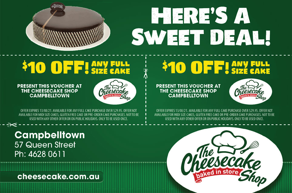 Here's a Sweet Deal! The Cheesecake Shop Campbelltown Negotiator