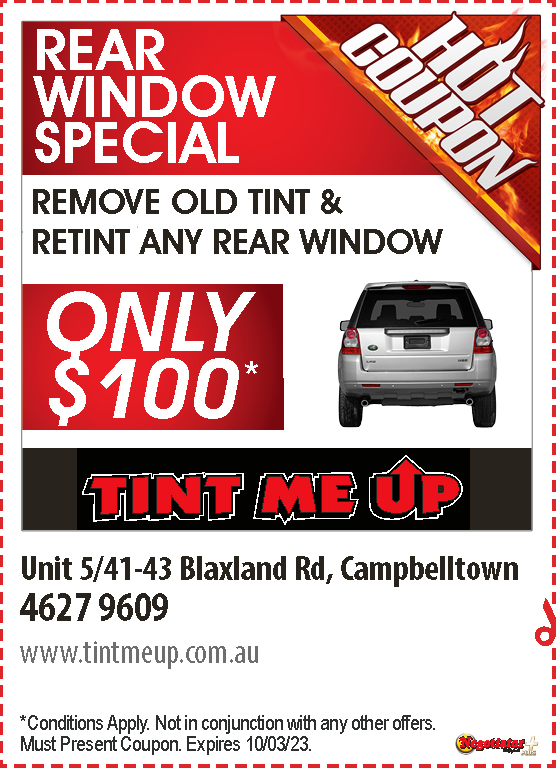 Rear Window Special Tint Me Up Negotiator